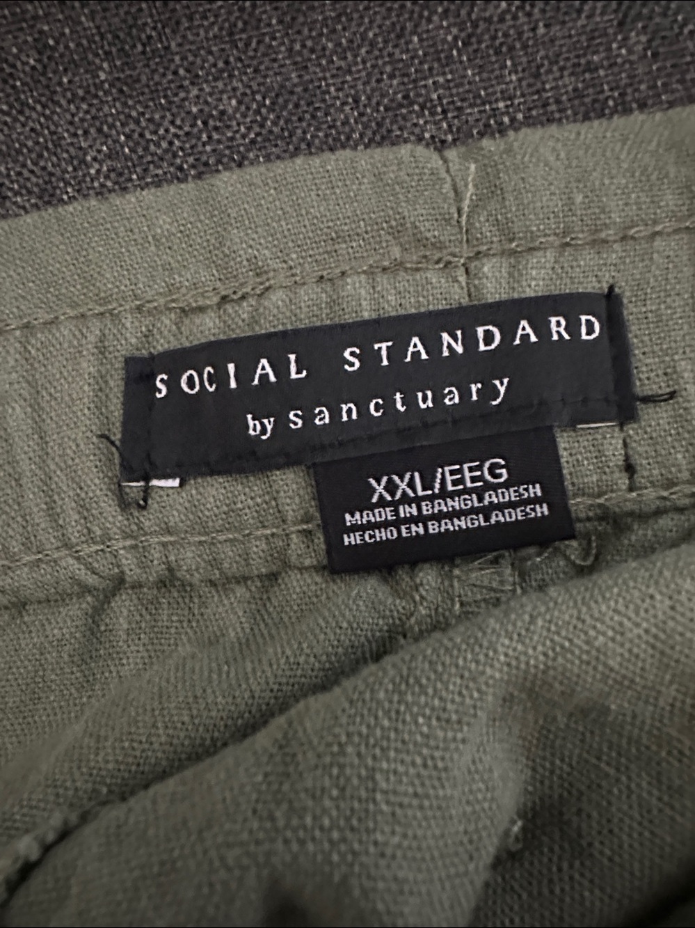 Social Standard by Sanctuary Solstice Linen Blend Jogger Pants Size XXL - Picture 5 of 7
